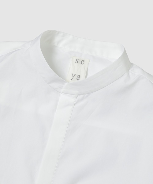 seya.(セヤ)の「HAND STITCH KURTA SHIRT/SHUTTLE LOOM GIZA COTTON(シャツ/ブラウス・レディース・ホワイト・2/3)」の3枚目の写真
