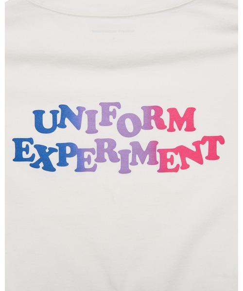 uniform experiment(ユニフォームエクスペリメント)の「GRADATION LOGO L/S TEE(Tシャツ/カットソー・メンズ・ホワイト/ブラック・1/2/3/4/5)」の11枚目の写真