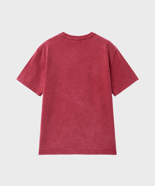 NOIRER（ノイア）の「ポエティックピグメントハーフTシャツ（レッド）（Tシャツ/カットソー・メンズ・その他・52/50/48）」の3枚目の写真