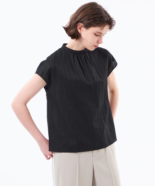 MACKINTOSH PHILOSOPHY(マッキントッシュ フィロソフィー)の「カラミレースブラウス(シャツ/ブラウス・レディース・ブラック/オフホワイト/グレー系その他/ライトブルー・36/38)」の3枚目の写真