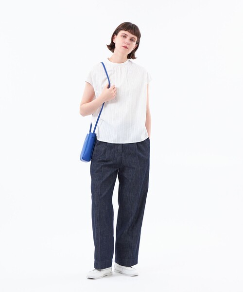 MACKINTOSH PHILOSOPHY(マッキントッシュ フィロソフィー)の「カラミレースブラウス(シャツ/ブラウス・レディース・ブラック/オフホワイト/グレー系その他/ライトブルー・36/38)」の5枚目の写真
