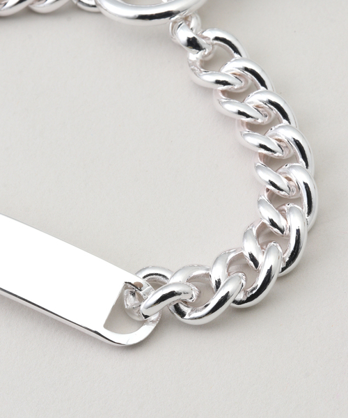 IENA（イエナ）の「on the sunny side of the street Curblink Chain ID Bracelet ブレスレット 211-104B（ブレスレット・レディース・シルバー・FREE）」の5枚目の写真