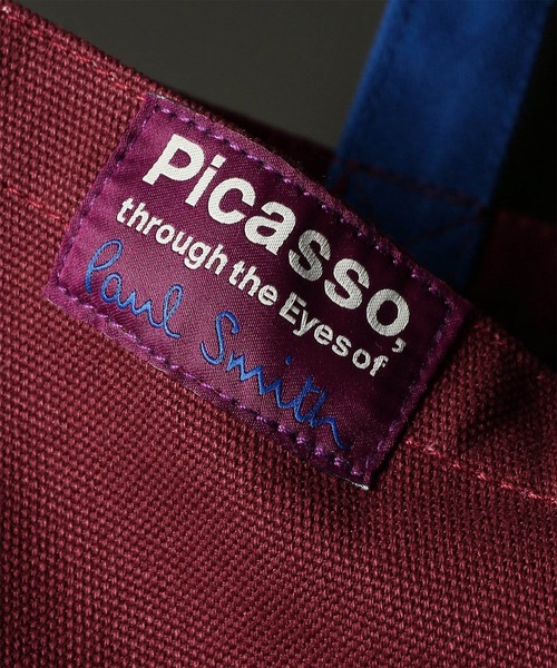 Paul Smith（ポールスミス）の「"Picasso, through the Eyes of Paul Smith"　バイカラー トートバッグ 【263747 STOTE】（トートバッグ・メンズ・バーガンディー/ダークグリーン・FREE）」の16枚目の写真