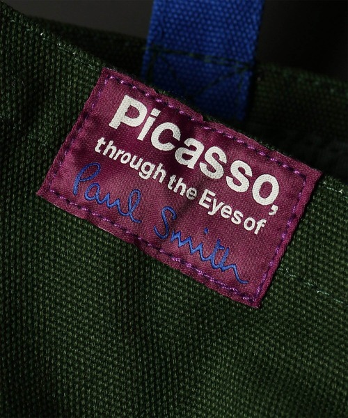 Paul Smith（ポールスミス）の「"Picasso, through the Eyes of Paul Smith"　バイカラー トートバッグ 【263747 STOTE】（トートバッグ・メンズ・バーガンディー/ダークグリーン・FREE）」の9枚目の写真