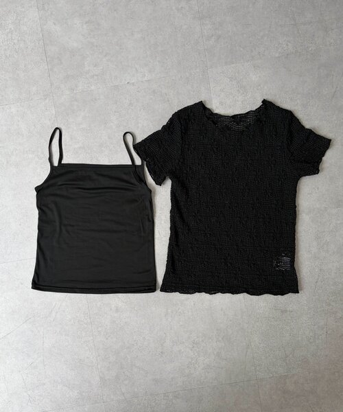 Chez toi(シェトワ)の「フラワーJQプルオーバー(Tシャツ/カットソー・レディース・ブラック/ホワイト・FREE)」の22枚目の写真