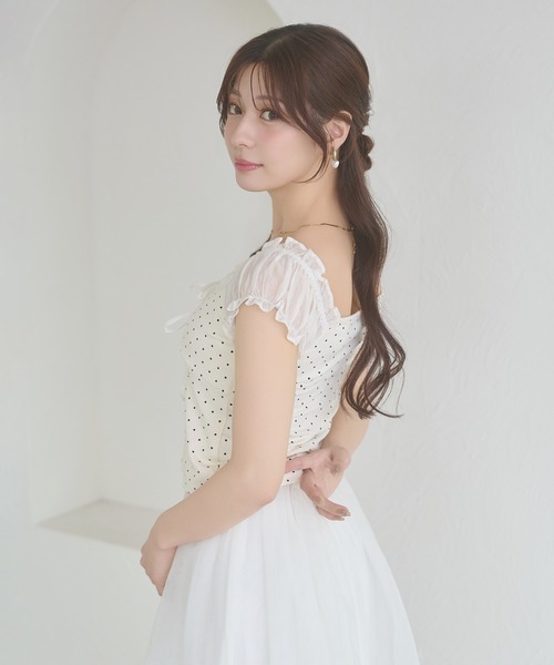 Ambre Neige(アンブルネージュ)の「assorted docking ribbon tops / アソートドッキングリボントップス(Tシャツ/カットソー・レディース・アイボリー/オフホワイト/ネイビー・FREE)」の22枚目の写真