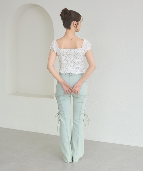 Ambre Neige(アンブルネージュ)の「assorted docking ribbon tops / アソートドッキングリボントップス(Tシャツ/カットソー・レディース・アイボリー/オフホワイト/ネイビー・FREE)」の13枚目の写真