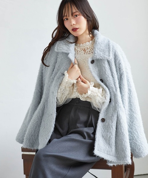 RANAN(ラナン)の「ペプラムシャギーコート(その他アウター・レディース・ブラック/グレー/アイボリー・LL/M/L)」の11枚目の写真