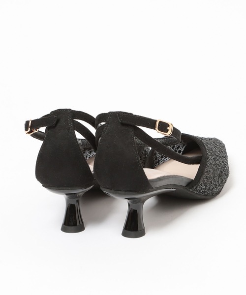 Andemiu(アンデミュウ)の「ストラップヒールパンプス/683816(パンプス・レディース・ブラック/ベージュ・LARGE/MEDIUM)」の8枚目の写真