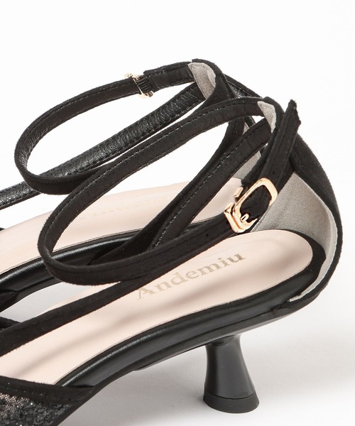 Andemiu(アンデミュウ)の「ストラップヒールパンプス/683816(パンプス・レディース・ブラック/ベージュ・LARGE/MEDIUM)」の12枚目の写真