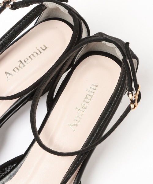 Andemiu(アンデミュウ)の「ストラップヒールパンプス/683816(パンプス・レディース・ブラック/ベージュ・LARGE/MEDIUM)」の14枚目の写真