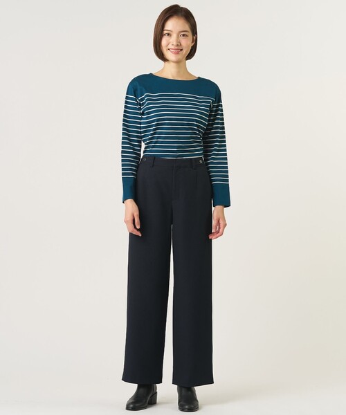 J.PRESS(ジェイプレス)の「バスクボーダー カットソー(Tシャツ/カットソー・レディース・ベージュ系1/グレー系1/ピーコックグリーン系1・LARGE/MEDIUM)」の17枚目の写真