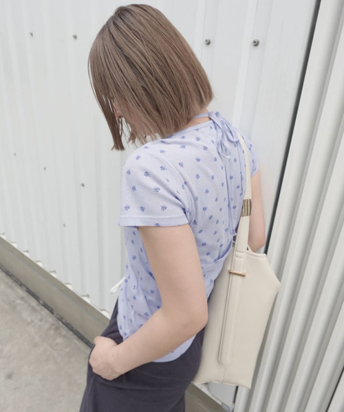 MILLER（ミラー）の「miller/ミラー SLOBE別注 ホルターネック×Tシャツセット（Tシャツ/カットソー・レディース・ブルー系その他/ホワイト・FREE）」の9枚目の写真