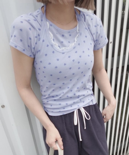 MILLER（ミラー）の「miller/ミラー SLOBE別注 ホルターネック×Tシャツセット（Tシャツ/カットソー・レディース・ブルー系その他/ホワイト・FREE）」の11枚目の写真
