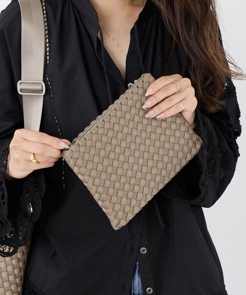 NAGHEDI(ナゲディ)の「【NAGHEDI】スモールトートバッグ-St Barths Small Tote(トートバッグ・レディース・ベージュ/ダークブラウン・S)」の10枚目の写真