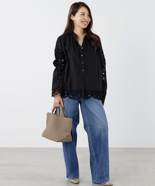 NAGHEDI(ナゲディ)の「【NAGHEDI】スモールトートバッグ-St Barths Small Tote(トートバッグ・レディース・ベージュ/ダークブラウン・S)」の11枚目の写真