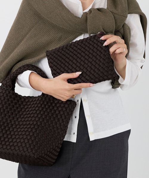 NAGHEDI(ナゲディ)の「【NAGHEDI】スモールトートバッグ-St Barths Small Tote(トートバッグ・レディース・ベージュ/ダークブラウン・S)」の15枚目の写真