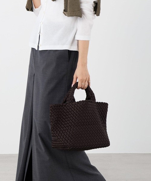 NAGHEDI(ナゲディ)の「【NAGHEDI】スモールトートバッグ-St Barths Small Tote(トートバッグ・レディース・ベージュ/ダークブラウン・S)」の18枚目の写真