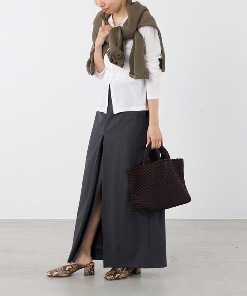 NAGHEDI(ナゲディ)の「【NAGHEDI】スモールトートバッグ-St Barths Small Tote(トートバッグ・レディース・ベージュ/ダークブラウン・S)」の20枚目の写真