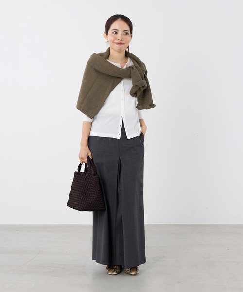 NAGHEDI(ナゲディ)の「【NAGHEDI】スモールトートバッグ-St Barths Small Tote(トートバッグ・レディース・ベージュ/ダークブラウン・S)」の22枚目の写真