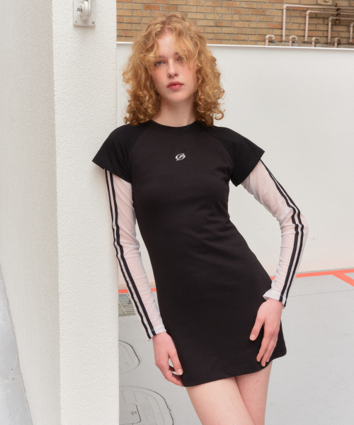 FOR THE WEATHER(フォーザウェザー)の「ダブルストライプメッシュTシャツ(ホワイト)(Tシャツ/カットソー・レディース・その他・FREE)」の2枚目の写真