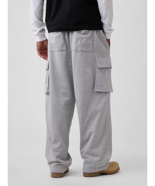 GAP(ギャップ)の「フレンチテリー バギー カーゴスウェットパンツ(スウェットパンツ・メンズ・ブラック/ダークブラウン/グレー・S/M/L/XL/XS)」の5枚目の写真