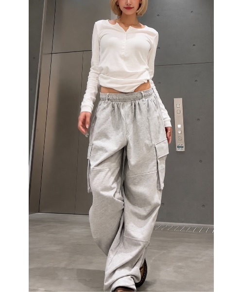 GAP(ギャップ)の「フレンチテリー バギー カーゴスウェットパンツ(スウェットパンツ・メンズ・ブラック/ダークブラウン/グレー・S/M/L/XL/XS)」の21枚目の写真