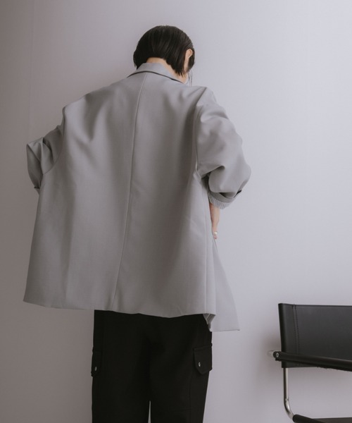 ANF.MUU（アンフムー）の「オーバーサイズルーズテーラードジャケット（テーラードジャケット・レディース・ベージュ/グレー/ブラック・FREE）」の13枚目の写真