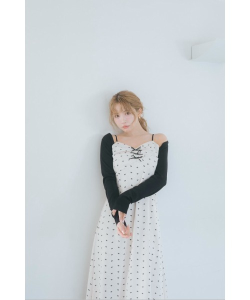MISTREASS（ミストレアス）の「Mini-Ribbon Camisole Dress & Bolero（テーラードジャケット・レディース・アイボリー/チャコールグレー・FREE）」の10枚目の写真