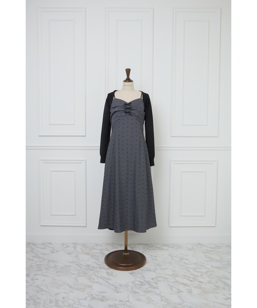 MISTREASS（ミストレアス）の「Mini-Ribbon Camisole Dress & Bolero（テーラードジャケット・レディース・アイボリー/チャコールグレー・FREE）」の15枚目の写真