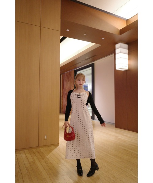 MISTREASS（ミストレアス）の「Mini-Ribbon Camisole Dress & Bolero（テーラードジャケット・レディース・アイボリー/チャコールグレー・FREE）」の16枚目の写真
