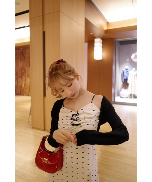 MISTREASS（ミストレアス）の「Mini-Ribbon Camisole Dress & Bolero（テーラードジャケット・レディース・アイボリー/チャコールグレー・FREE）」の19枚目の写真