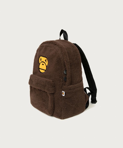 A BATHING APE(アベイシングエイプ)の「BABY MILO MEDIUM DAYPACK #4(バックパック/リュック・メンズ・ブラウン・FREE)」の1枚目の写真