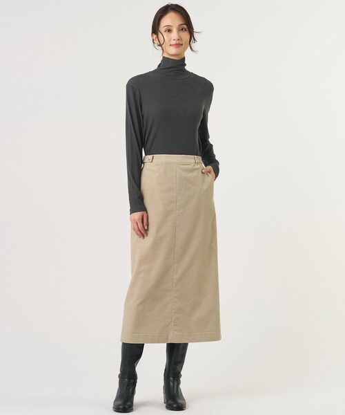 J.PRESS(ジェイプレス)の「【WEB限定カラーあり】AIR DUROY LIGHT スカート(スカート・レディース・グレー系/ベージュ系/ダークブラウン系・7/9/11)」の14枚目の写真