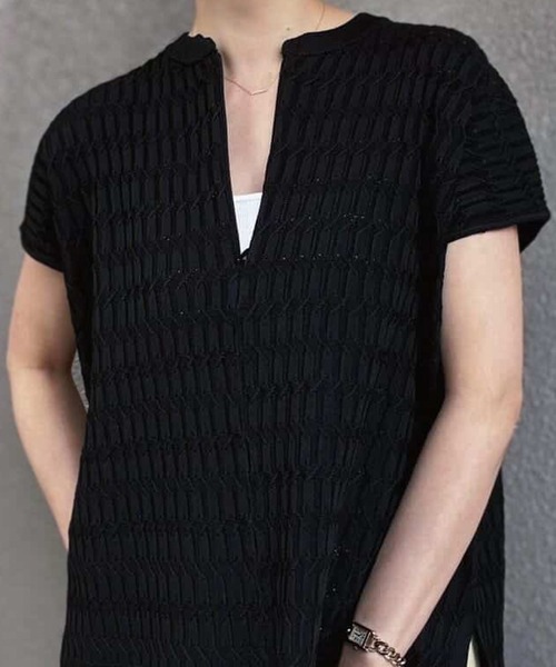 eM(エム)の「【サイズ展開あり】eM by Emma Taylor 2wayジャガードプルオーバー(Tシャツ/カットソー・レディース・ホワイト/ブラック/ミント・L/LL/M)」の15枚目の写真