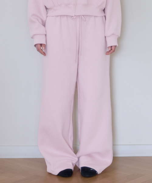 ROSEFRANTZ（ロゼフランツ）の「Rose Embroidery Wide Sweatpants [Pink]（スウェットパンツ・レディース・PINK・SMALL/MEDIUM/X-SMALL）」の5枚目の写真