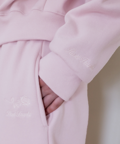 ROSEFRANTZ（ロゼフランツ）の「Rose Embroidery Wide Sweatpants [Pink]（スウェットパンツ・レディース・PINK・SMALL/MEDIUM/X-SMALL）」の8枚目の写真