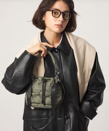【WEB限定】＜PARTE＞キルティング ドロストバッグ ミニ / ショルダーバッグ はっ水