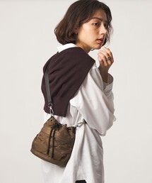 【WEB限定】＜PARTE＞キルティング ドロストバッグ ミニ / ショルダーバッグ はっ水
