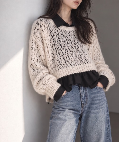 モデル身長：158cm
着用サイズ：FREE