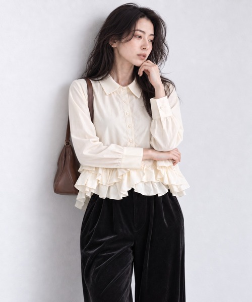 モデル身長：158cm
着用サイズ：FREE