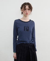 405.ピグラフィックTシャツ_ブルー