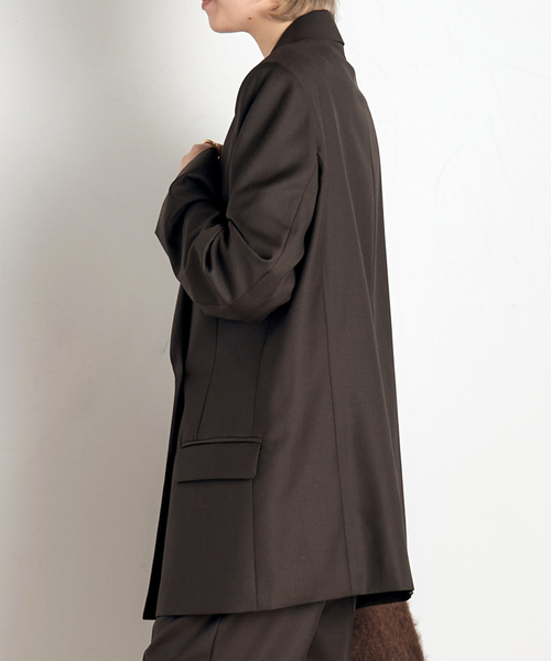 EVERYDAY I LIKE.(エヴリディアイライク)の「*Essential Jacket(テーラードジャケット・レディース・ブラック/ブラウン・36/38)」の3枚目の写真
