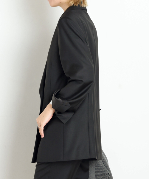 EVERYDAY I LIKE.(エヴリディアイライク)の「*Essential Jacket(テーラードジャケット・レディース・ブラック/ブラウン・36/38)」の11枚目の写真