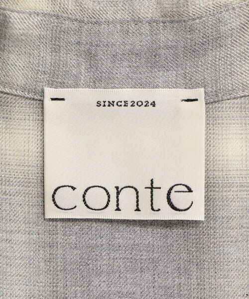 conte(コンテ)の「<conte>チェック スナップボタンシャツ(シャツ/ブラウス・レディース・ライトグレー/ブラック・FREE)」の12枚目の写真