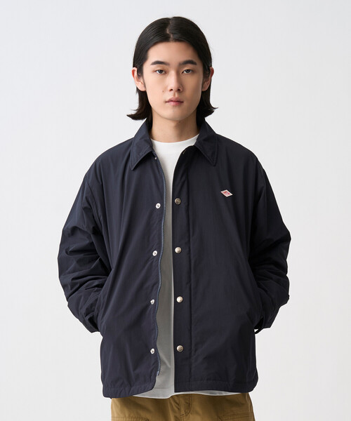 DANTON(ダントン)の「Men's Peach Taffeta Insulaition Coach Jacket(ダウンジャケット/コート・メンズ・ネイビー/オレンジ/チャコール/ベージュ・44/40/42/38)」の5枚目の写真