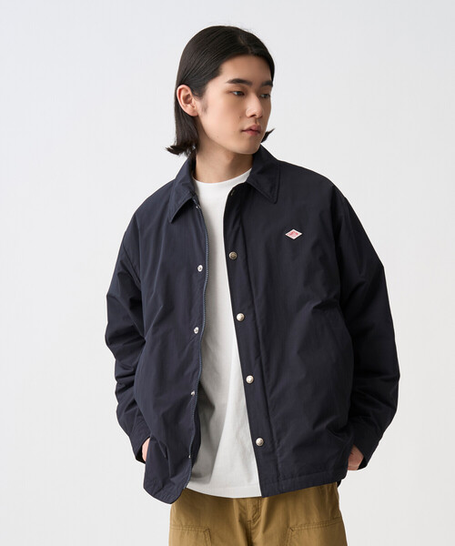 DANTON(ダントン)の「Men's Peach Taffeta Insulaition Coach Jacket(ダウンジャケット/コート・メンズ・ネイビー/オレンジ/チャコール/ベージュ・44/40/42/38)」の6枚目の写真