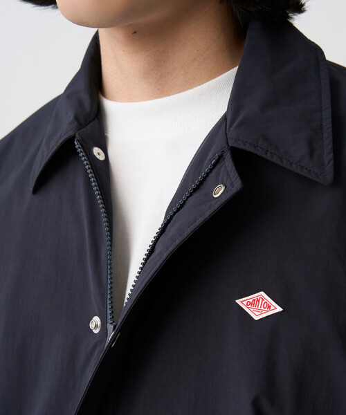 DANTON(ダントン)の「Men's Peach Taffeta Insulaition Coach Jacket(ダウンジャケット/コート・メンズ・ネイビー/オレンジ/チャコール/ベージュ・44/40/42/38)」の9枚目の写真