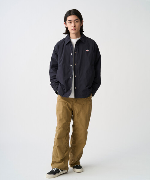 DANTON(ダントン)の「Men's Peach Taffeta Insulaition Coach Jacket(ダウンジャケット/コート・メンズ・ネイビー/オレンジ/チャコール/ベージュ・44/40/42/38)」の14枚目の写真