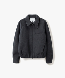 [COCLXオジョンギュ] ウール 2-WAY ブルゾン ジャケット チャコール COOSJK045CHARCOAL